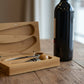 Set Accesorio para Vino Mod 2 en mesa. Logo personalizado regalo empresarial.