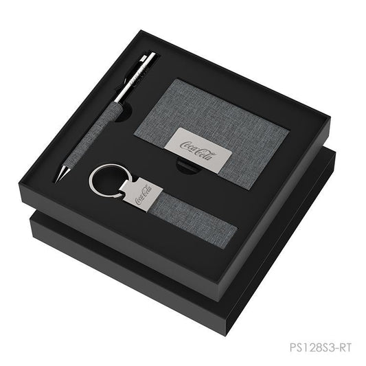 Set Dubái RPET en caja. Logo personalizado, regalo empresarial.