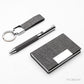Set Dubái con tela reciclada. Logo personalizado, regalo empresaria.