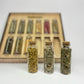 Set especias fusión caja de madera. Logo personalizado, regalo empresarial.