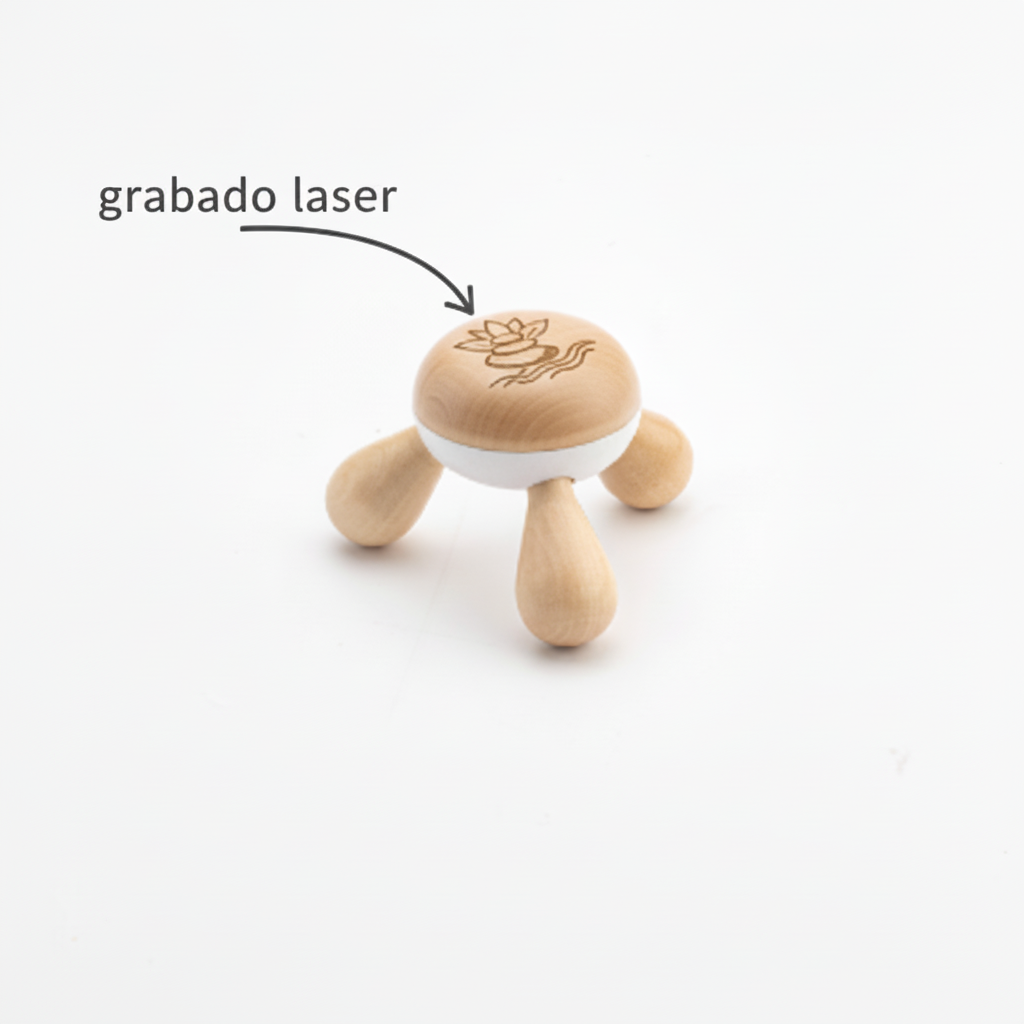 Set de masaje Caeli, masajeador. Logo personalizado, regalo empresarial.