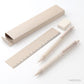 Set Nesta color natural. Materiales basados en trigo. Logo personalizado, regalo empresarial.