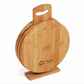 Set platos de madera con logo personalizado, regalo empresarial.