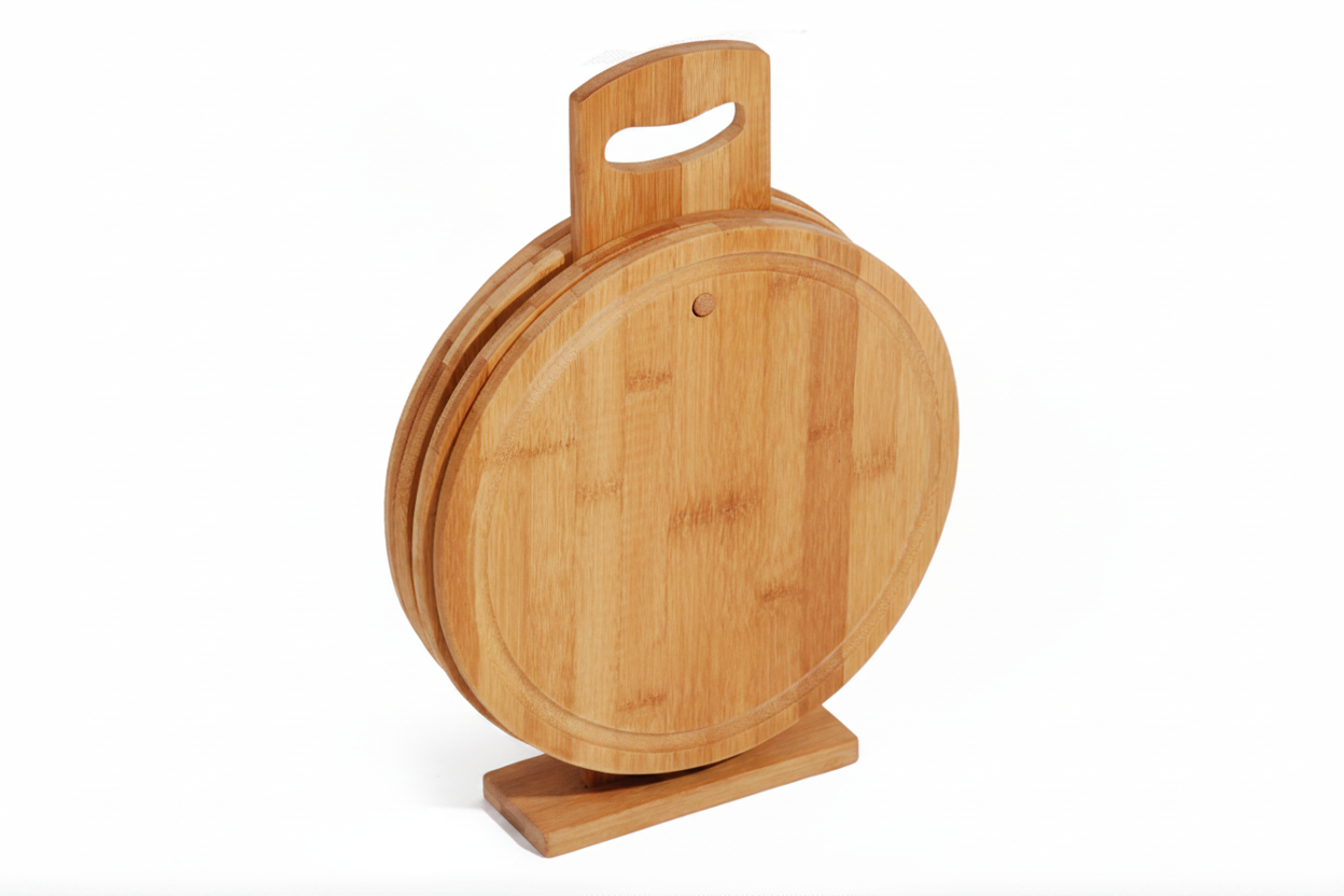 set platos de madera. Logo personalizado, regalo corporativo.