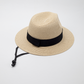 sombrero Caletea con banda negra. Logo personalizado, regalo empresarial.