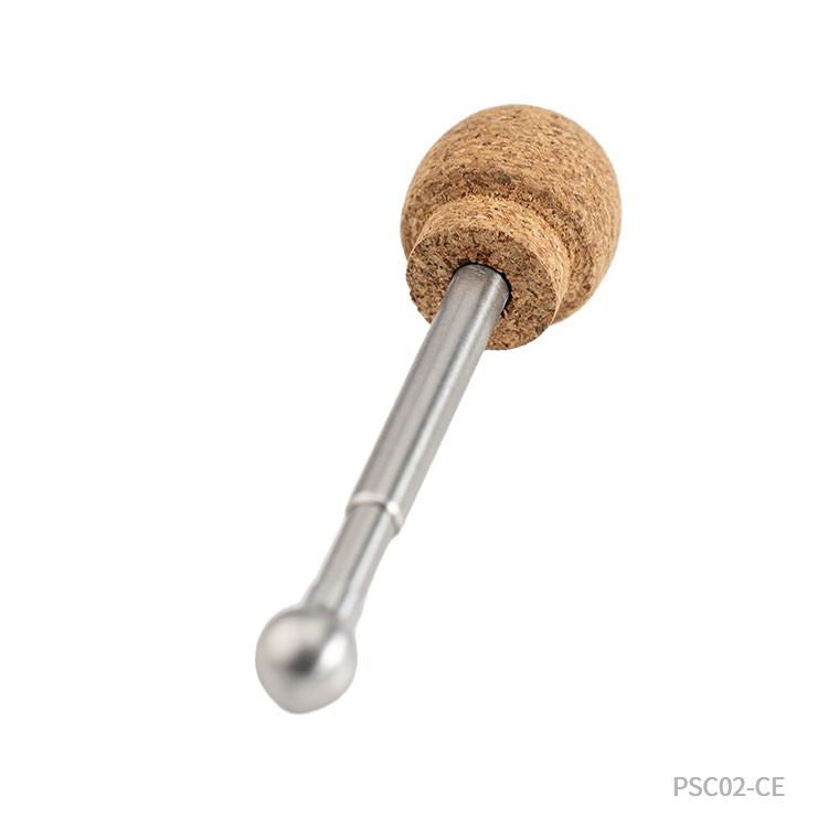 Stick revolvedor metálico de taza Egeo. Logo personalizado, regalo empresarial.