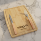 tabla de madera. Logo personalizado, regalo corporativo.