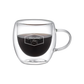 Taza doble pared con logo personalizado grabado en láser. Regalo empresarial.