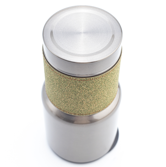 Vaso Amour de acero con logo personalizado grabado en láser. Regalo corporativo.