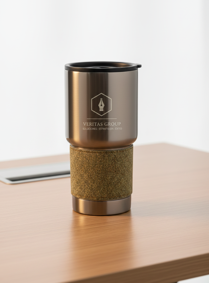 Vaso Amour con logo personalizado grabado en láser. Regalo empresarial.