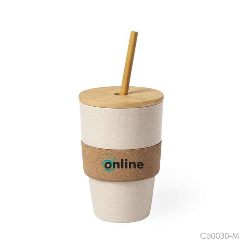 Vaso Jordán. Logo personalizado impreso, regalo empresarial.