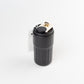 Vaso Neva color negro térmico. Logo personalizado, regalo empresarial.