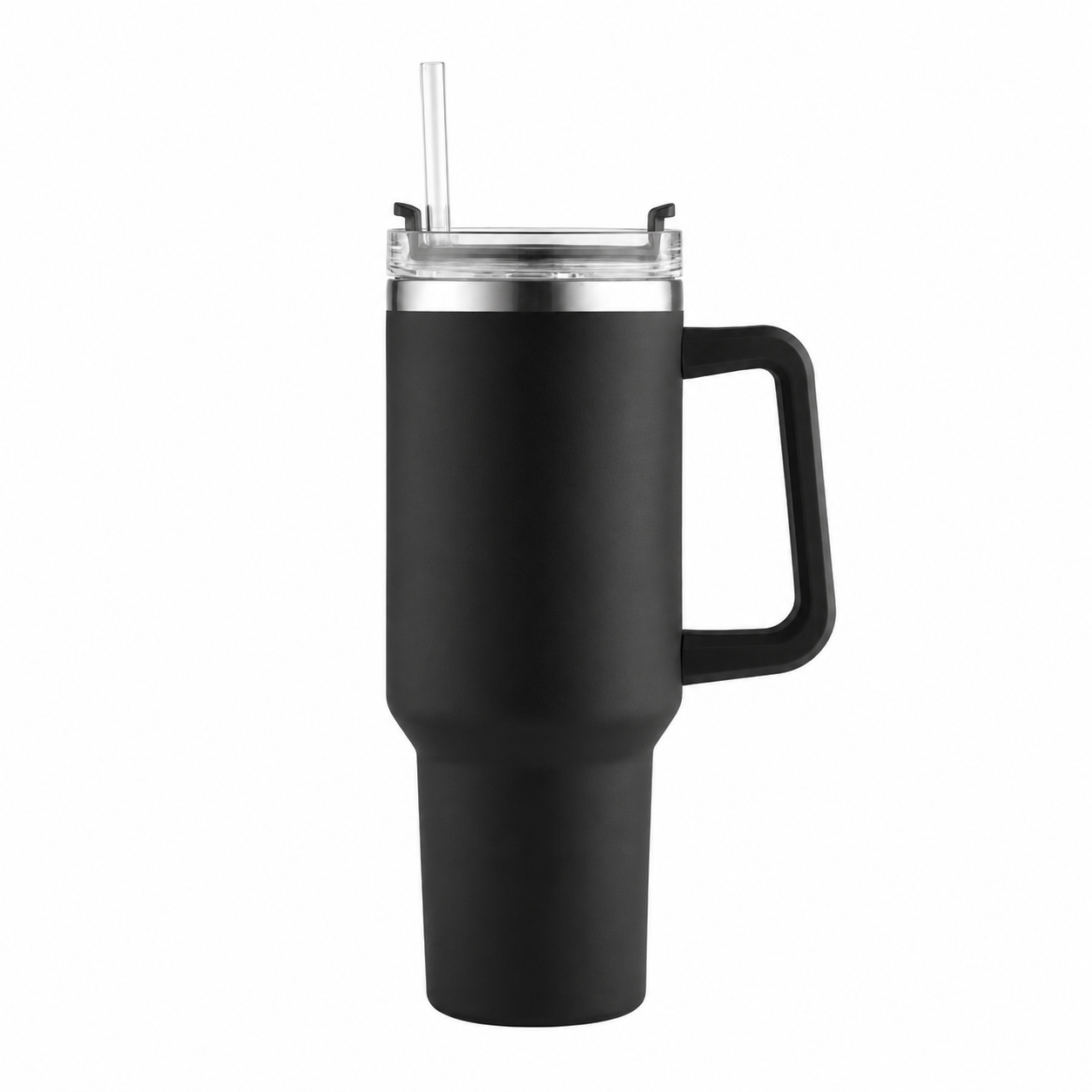 Vaso Térmico de color negro con logo personalizado, regalo empresarial.