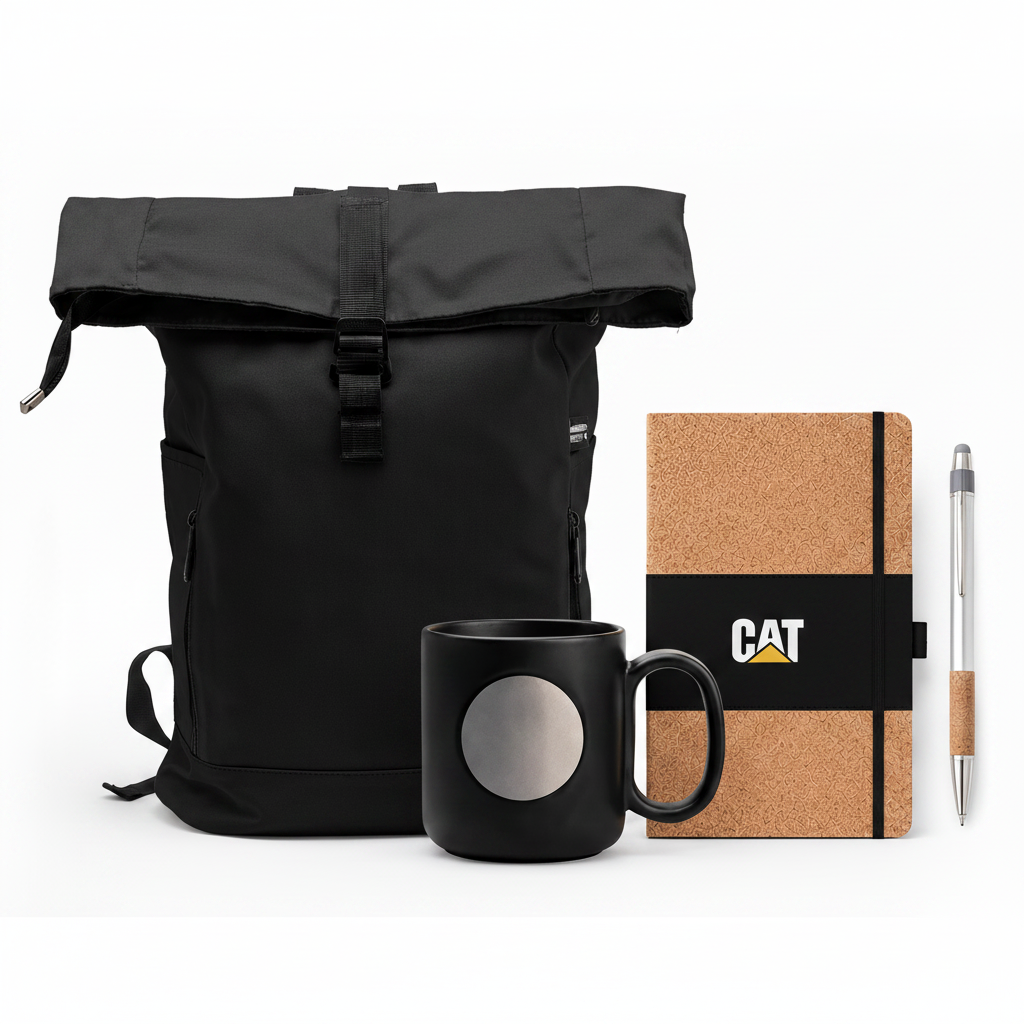 Welcome Kit punto de partida. Logo personalizado, regalo empresarial.