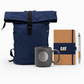 Welcome Kit punto de partida color azul. Logo personalizado, regalo empresarial.