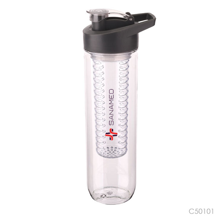 Botella deportiva con infusor. Para regalos empresariales se puede personalizar con el logo de tu empresa