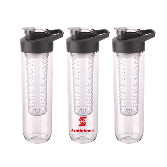 Botella deportiva con infusor. Para regalos empresariales se puede personalizar con el logo de tu empresa