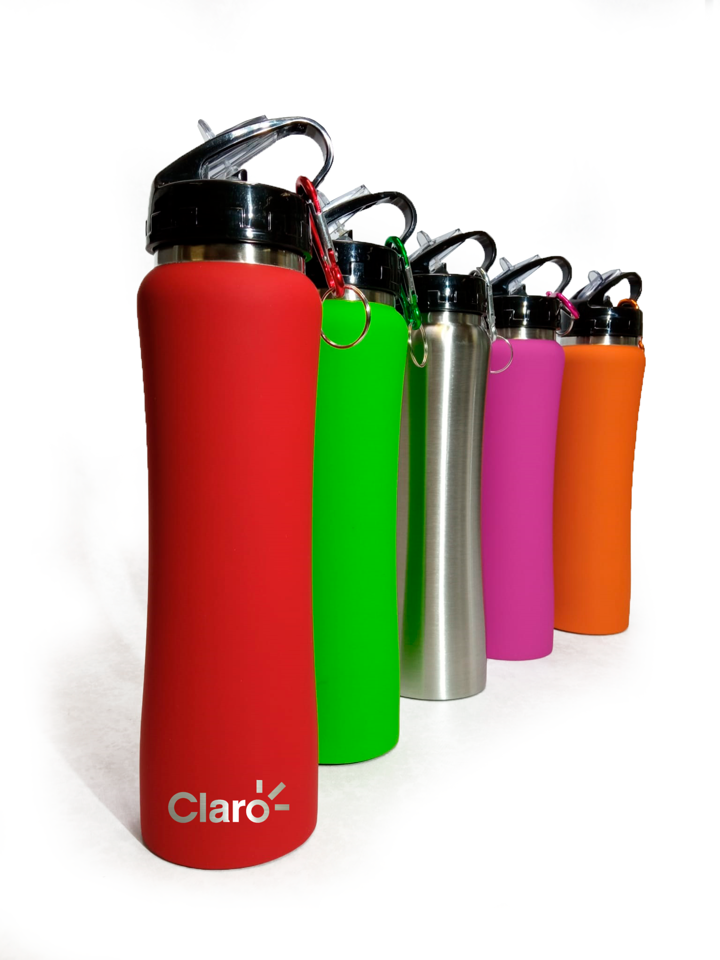 Botellas deportivas para regalos empresariales, se puede personalizar con logo utilizando grabado láser