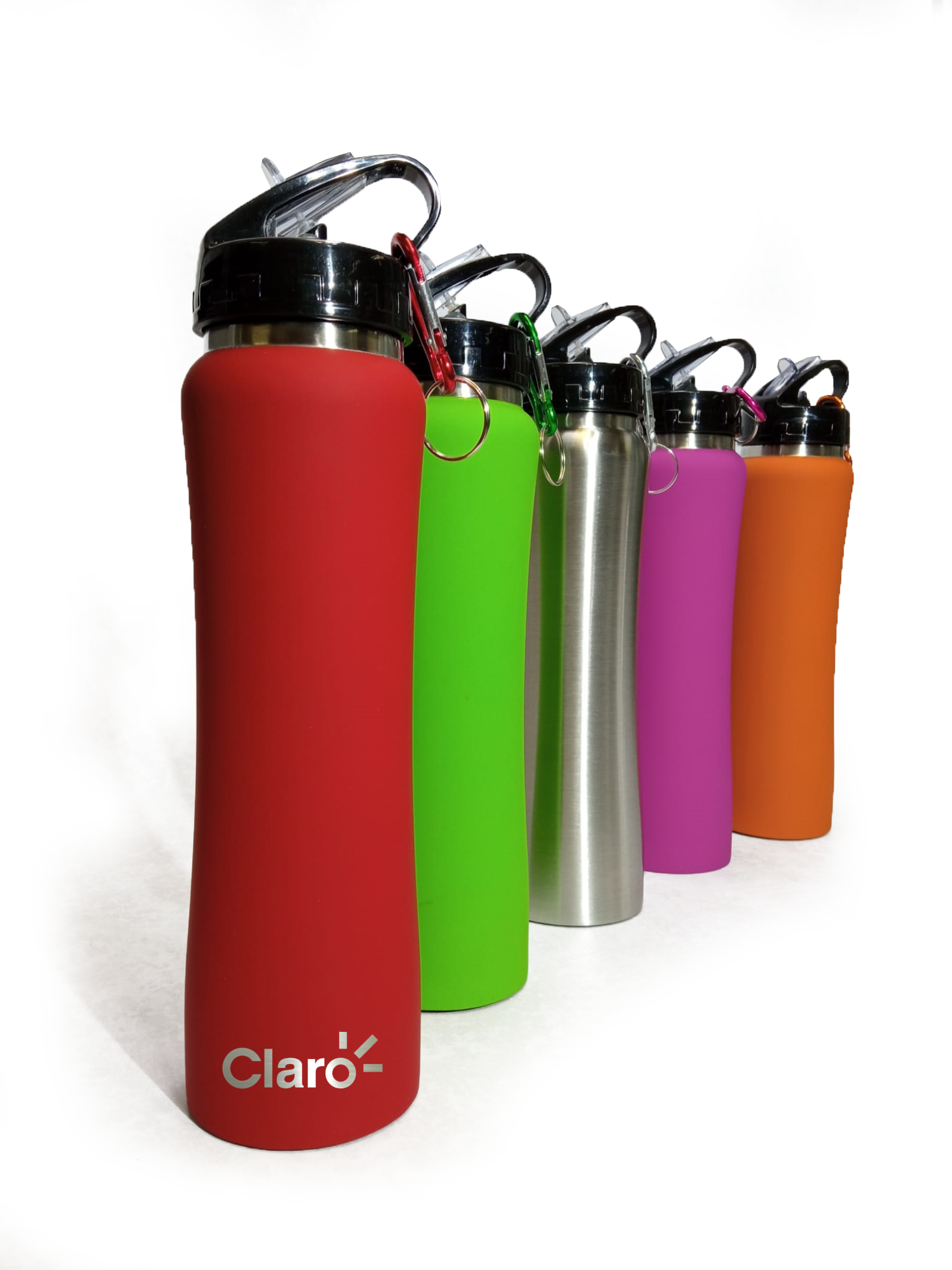 Botellas deportivas para regalos empresariales, se puede personalizar con logo utilizando grabado láser