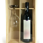 Caja para botella y copa de vino
