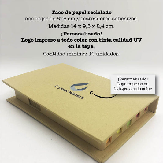 Taco de papel reciclado