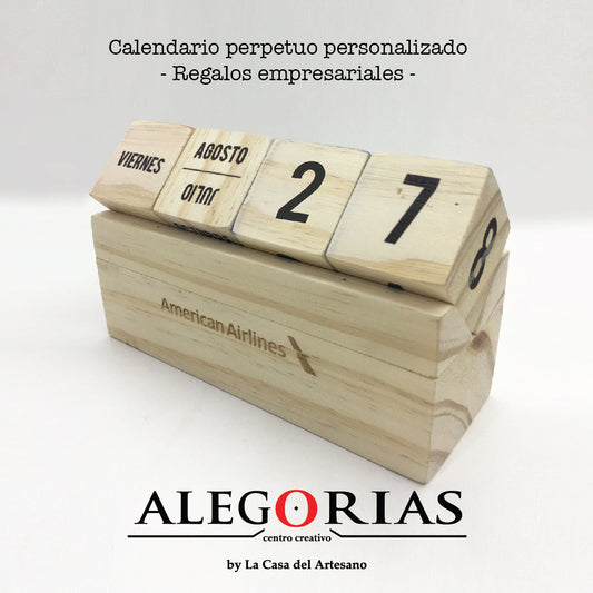 Calendario Perpetuo - Madera Grabada