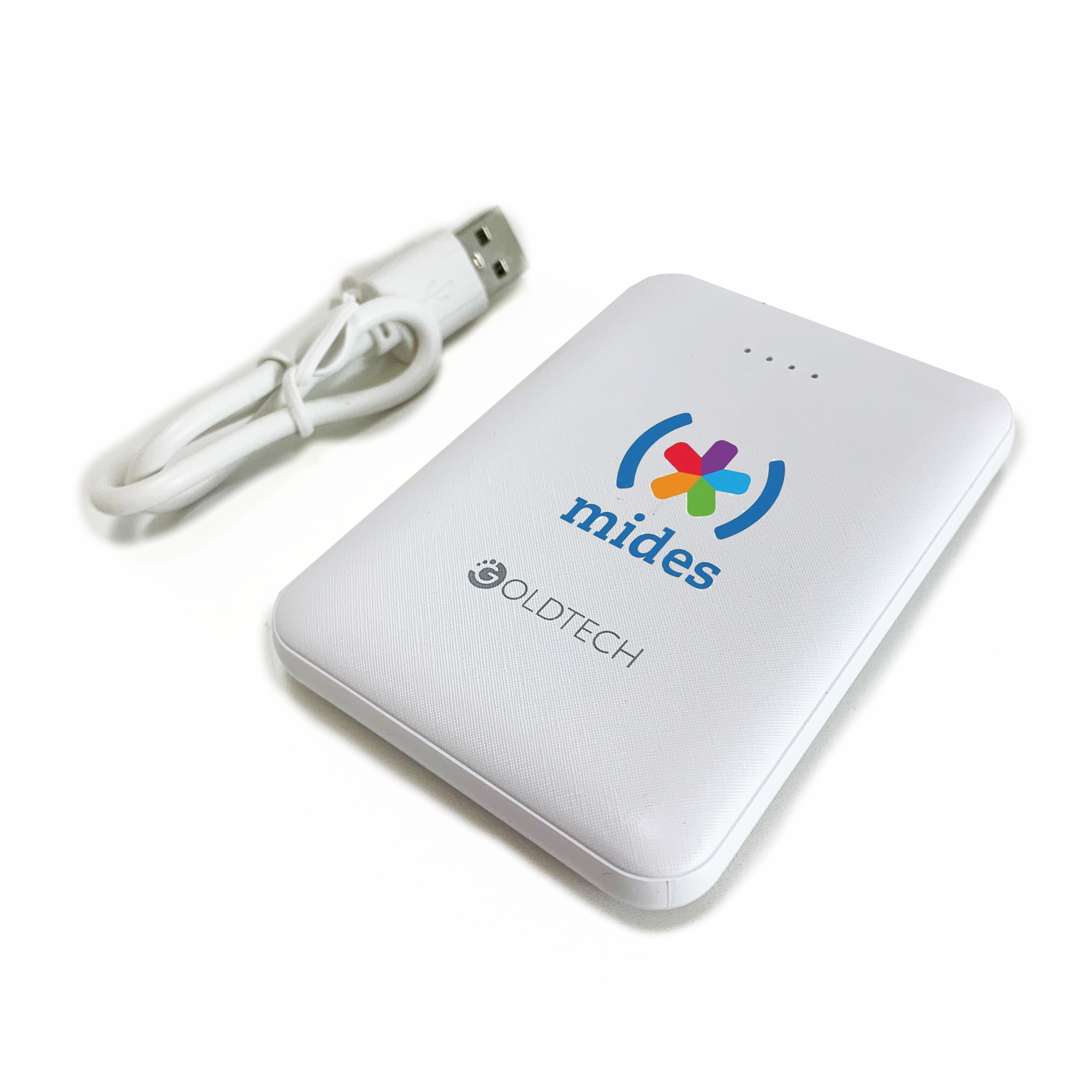 Power Bank Calidad superior. Logo personalizado impreso. Regalo empresarial.