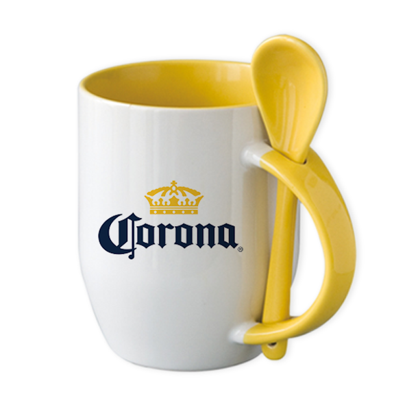 Tazas de café de cerámica con corona dorada creativa, vasos y