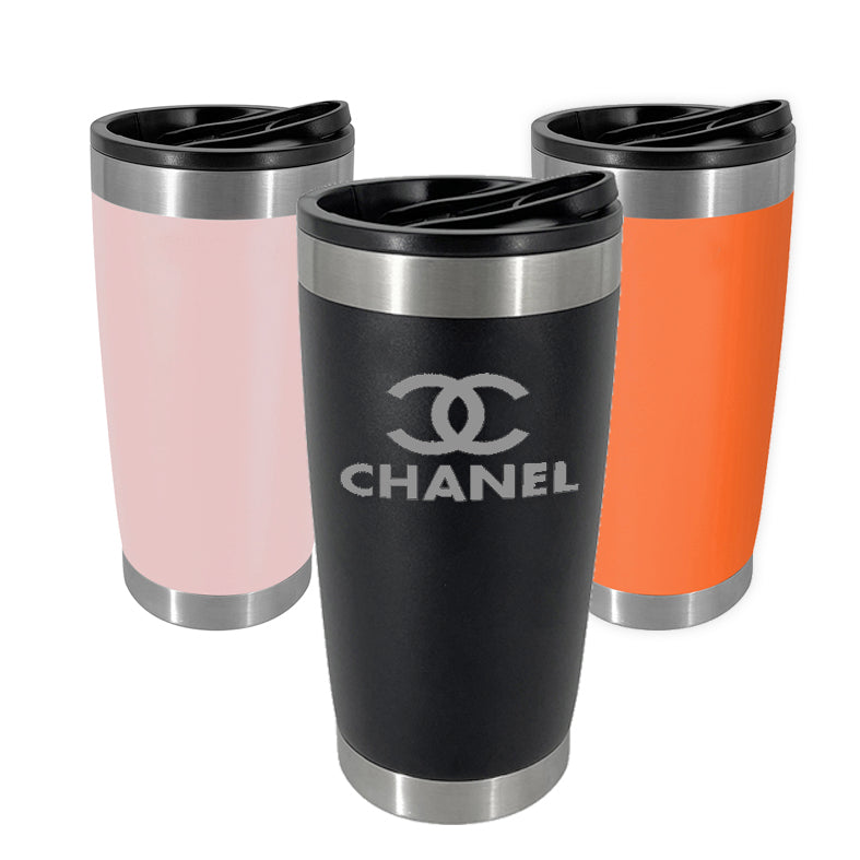 Vasos térmicos con destapador. Para regalos empresariales se puede personalizar con un logo utilizando grabado láser.