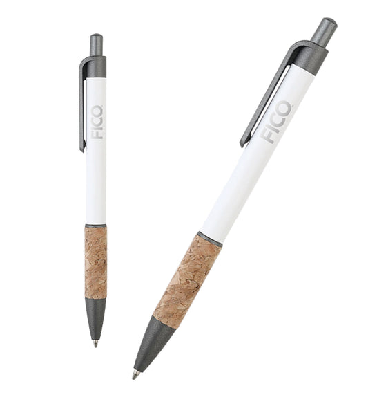 Lapicera metal y corcho
