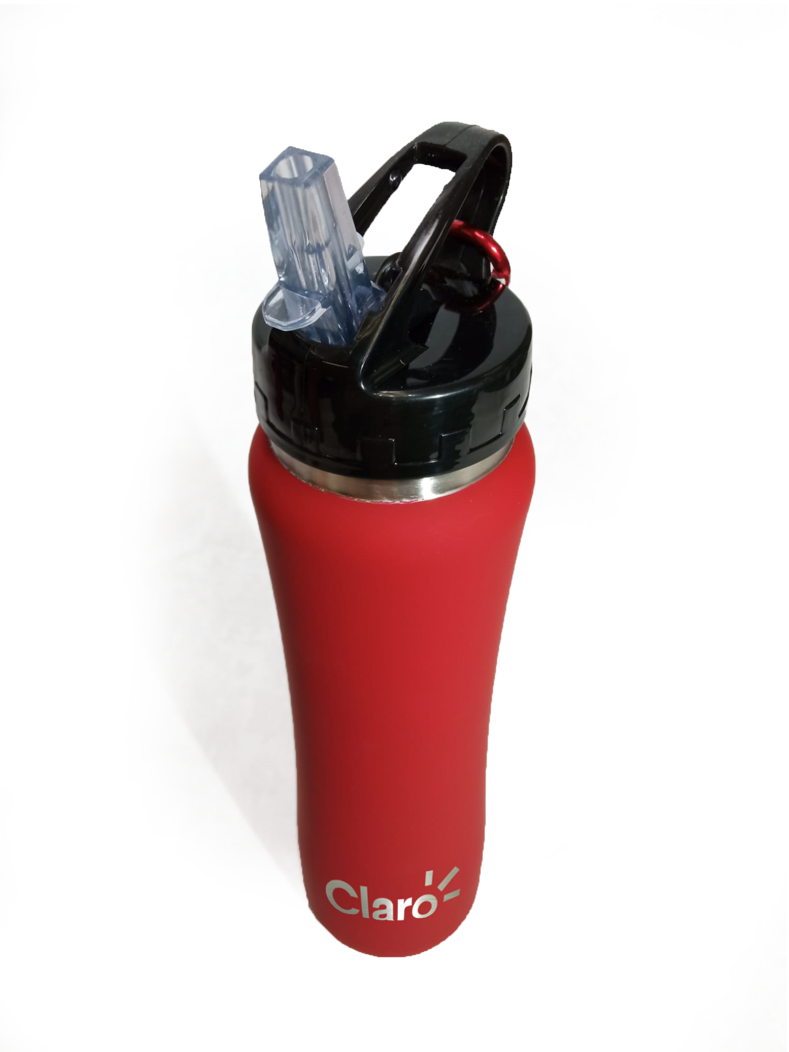 botella deportiva de color rojo. Logo personalizado, regalo empresarial.