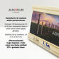 Calendario Ámbar estilo portarretrato. Logo personalizado, regalo empresarial.