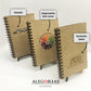 Cuaderno Gante con logo personalizado grabado en láser, calado o impreso en UV. Regalo empresa.