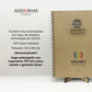 Cuadernola Bali de madera y contratapa de cartón. Logo personalizado, regalo empresarial.
