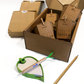 Kit biodegradable con semillas y macetas. Logo personalizado, regalo empresarial.