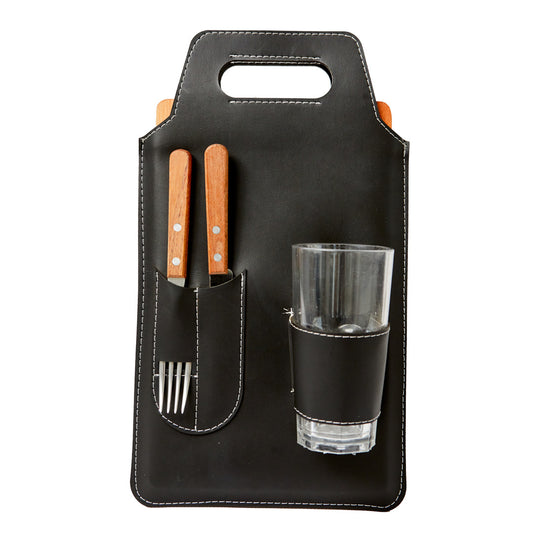 Kit Parrillero Osaka. Logo personalizado, regalo empresarial.