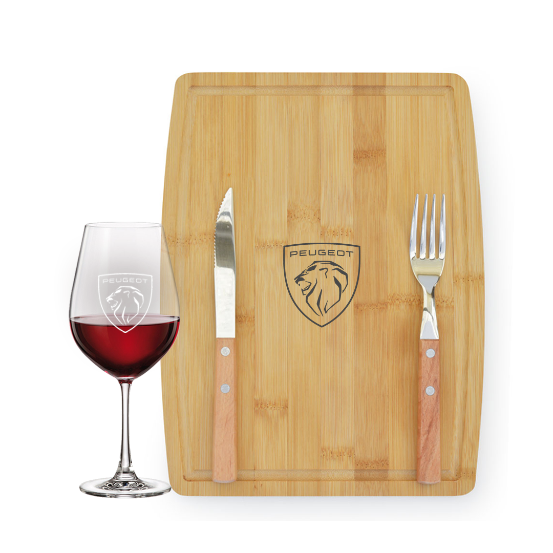Kit Verdot. Con logo grabado personalizado, regalo empresarial.