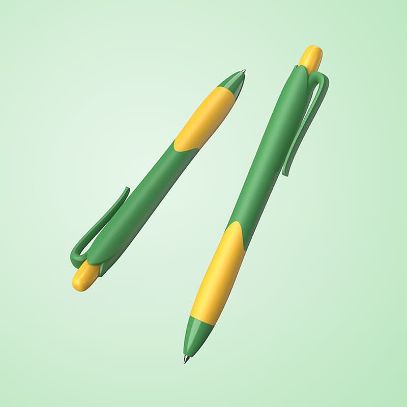 Lapicera Dalia materiales ecológicos, maíz . Logo personalizado, regalo empresarial.