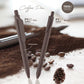 Lapicera Savia, basada en elementos naturales como el café. Logo personalizado, regalo corporativo.
