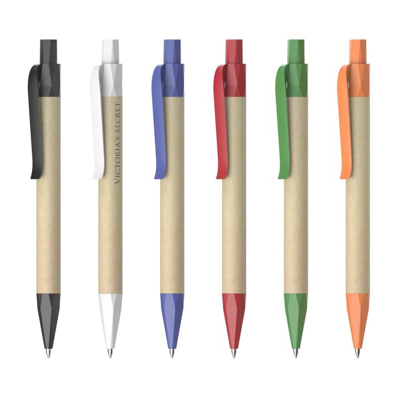 Lapicera Acacia, diferentes colores. Plástico y cartón, fibra de maíz. Logo personalizado, regalo empresarial.