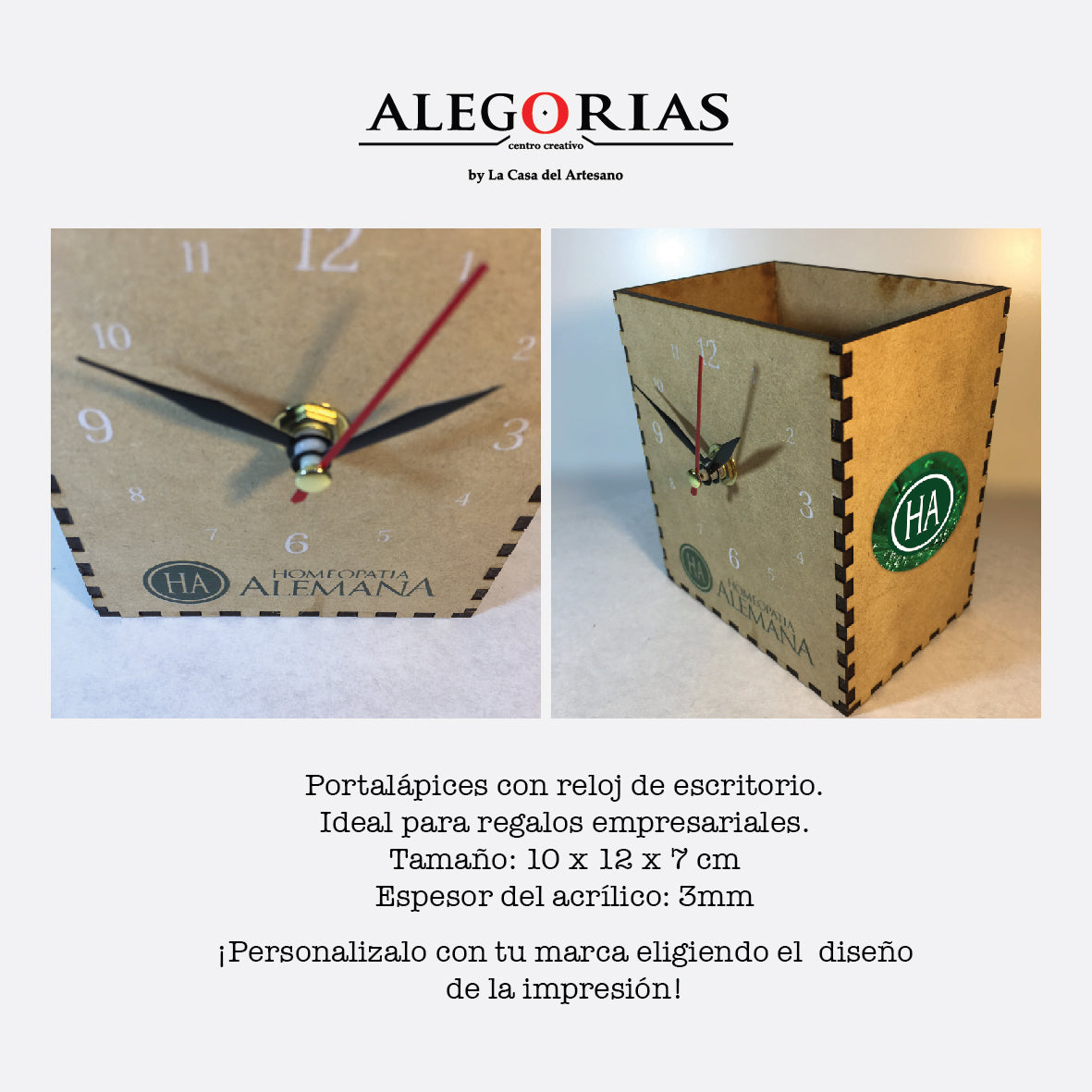 Lapicero Olmo MDF. Logo personalizado, regalo empresarial.