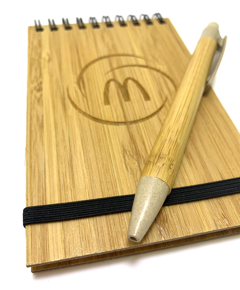 Libreta Berna con lapicera incluida. Logo personalizado, regalo corporativo.