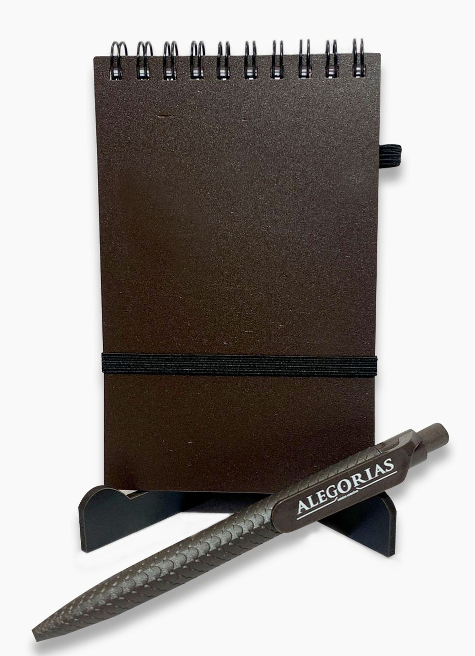 Libreta Viena con lapicera incluida. Logo personalizado, regalo empresarial.