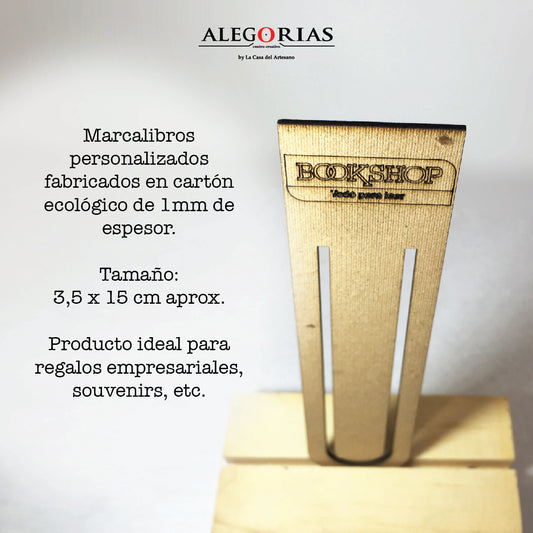 Marca Libros Mirlo en cartón Logo personalizado, regalo empresarial.