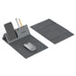 Mousepad EcoTech de color gris con productos. Logo personalizado regalo empresarial.