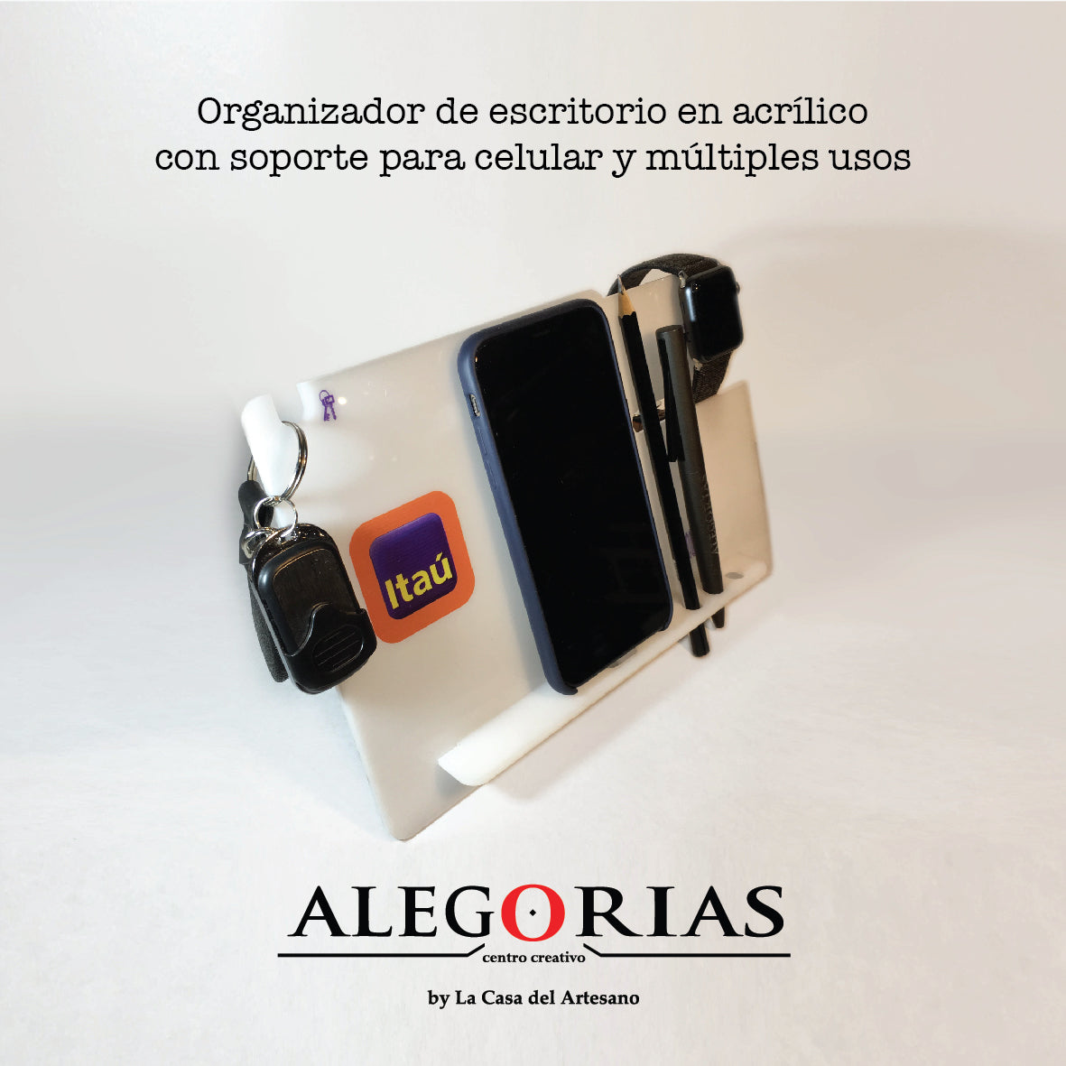 Organizador Senda y soporte. Logo personalizado regalo empresarial.