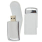 Pendrive Calm de color blanco. Logo personalizado, regalo empresarial.