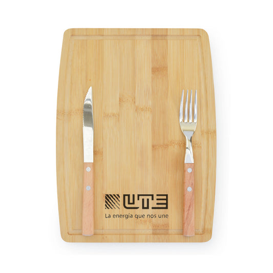 Tabla de madera. Logo personalizado grabado, regalo empresarial.