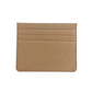 Tarjetero Porta Documentos de color beige. Logo personalizado, regalo empresarial.
