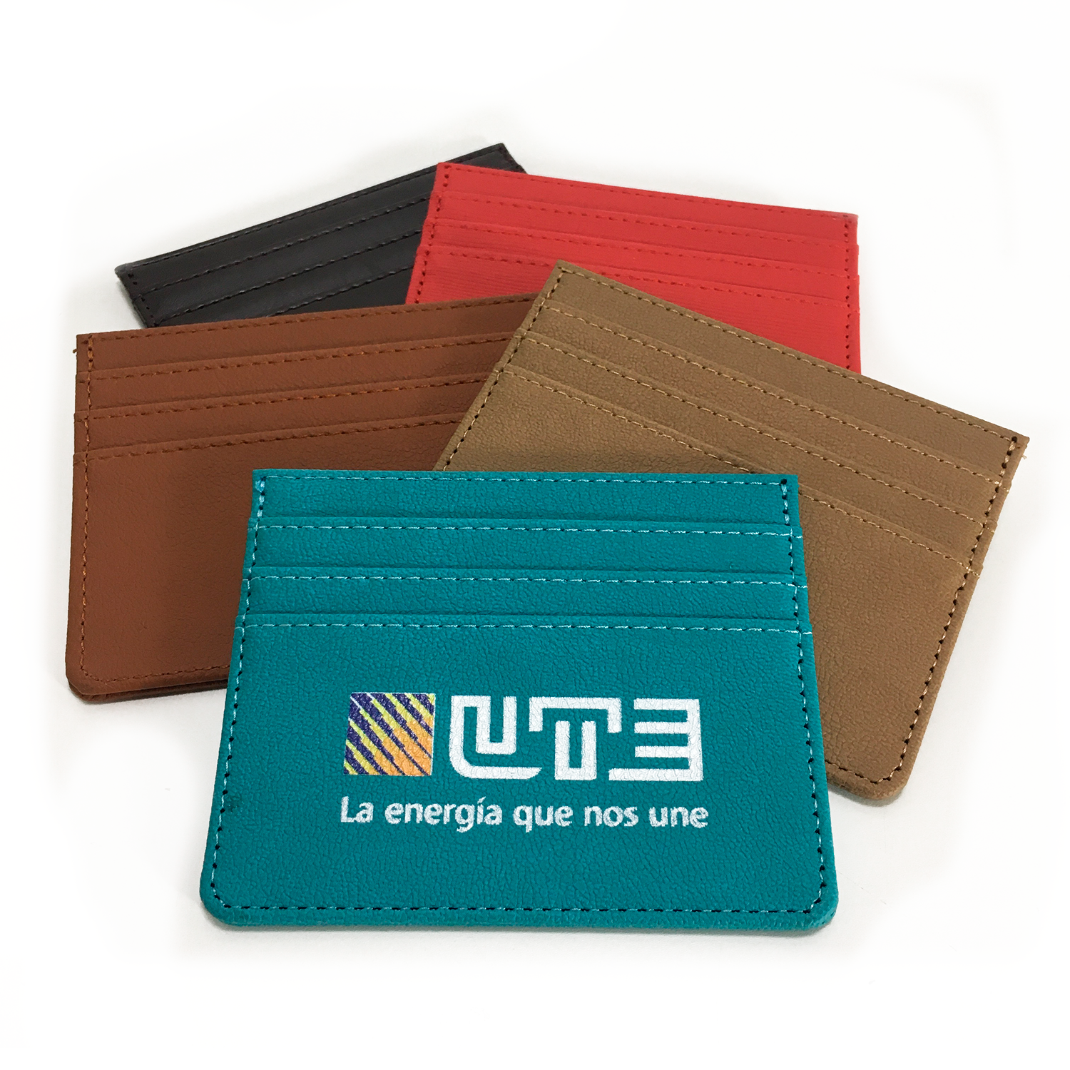 Tarjetero Porta Documentos. Logo personalizado impreso, regalo empresarial.